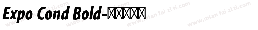 Expo Cond Bold字体转换